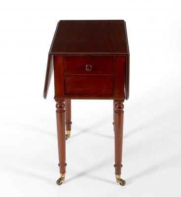 An early Victorian mahogany Pembroke