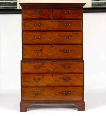 A George III mahogany chest on 36da32