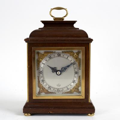 An Elliott mahogany mantel clock of