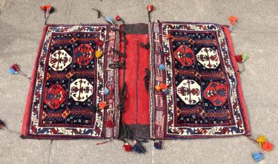 A pair of South Persian Afshar saddle