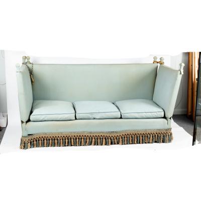 A Knole sofa with loose seat cushions  36daed