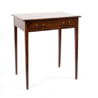 A George III mahogany table fitted 36db28