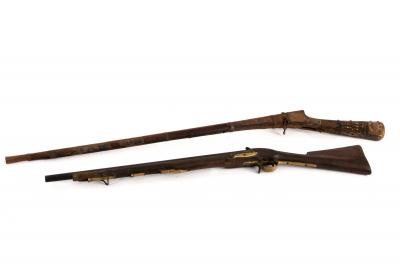 A Turkish percussion cap rifle with