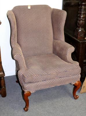 A wingback armchair of 18th century