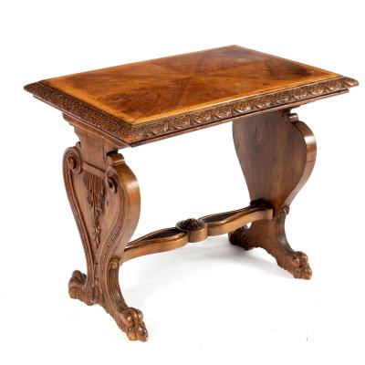 A Spanish style walnut side table  36db85