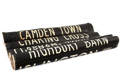 A London bus destination roll, 108cm