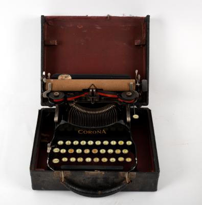 A Corona portable typewriter