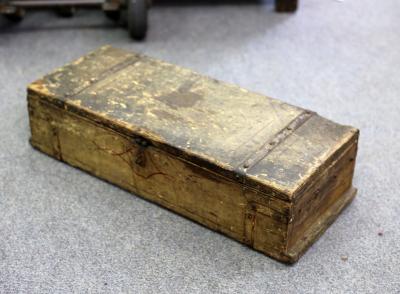 An early Victorian painted toolbox  36dbdc