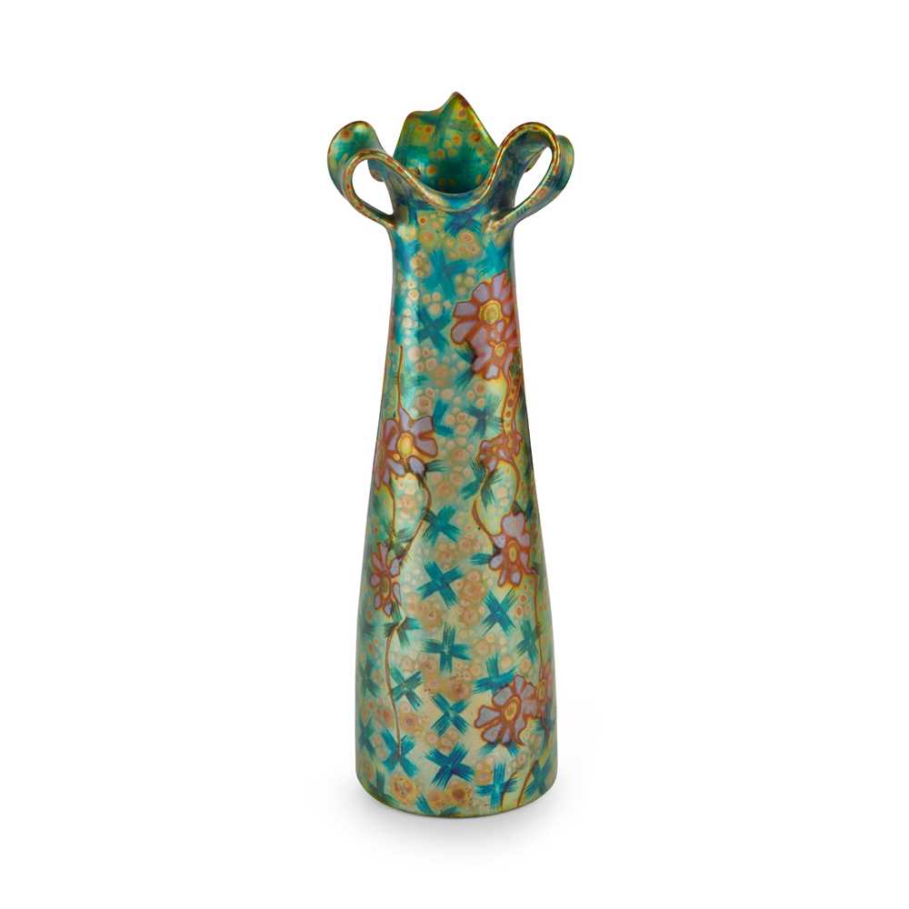 ZSOLNAY, PÉCS
TALL VASE, CIRCA 1900