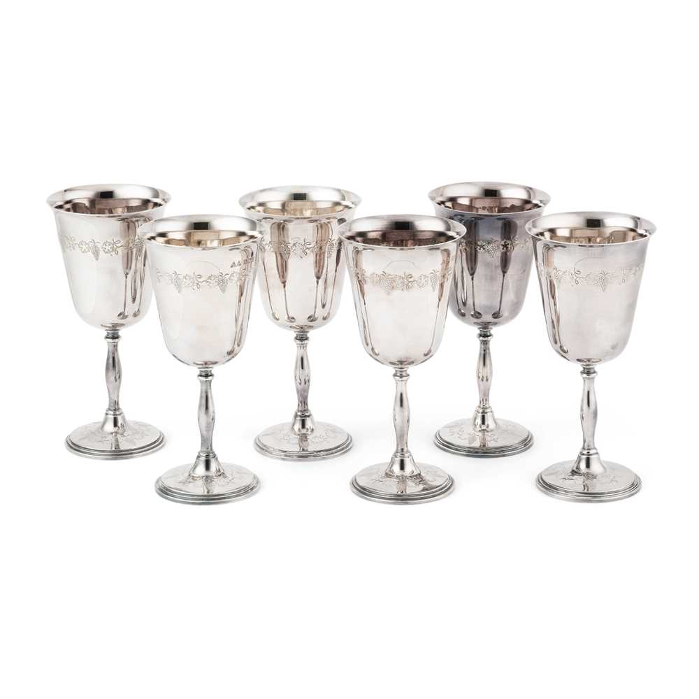 A SET OF SIX 1970S GOBLETS Cavalier