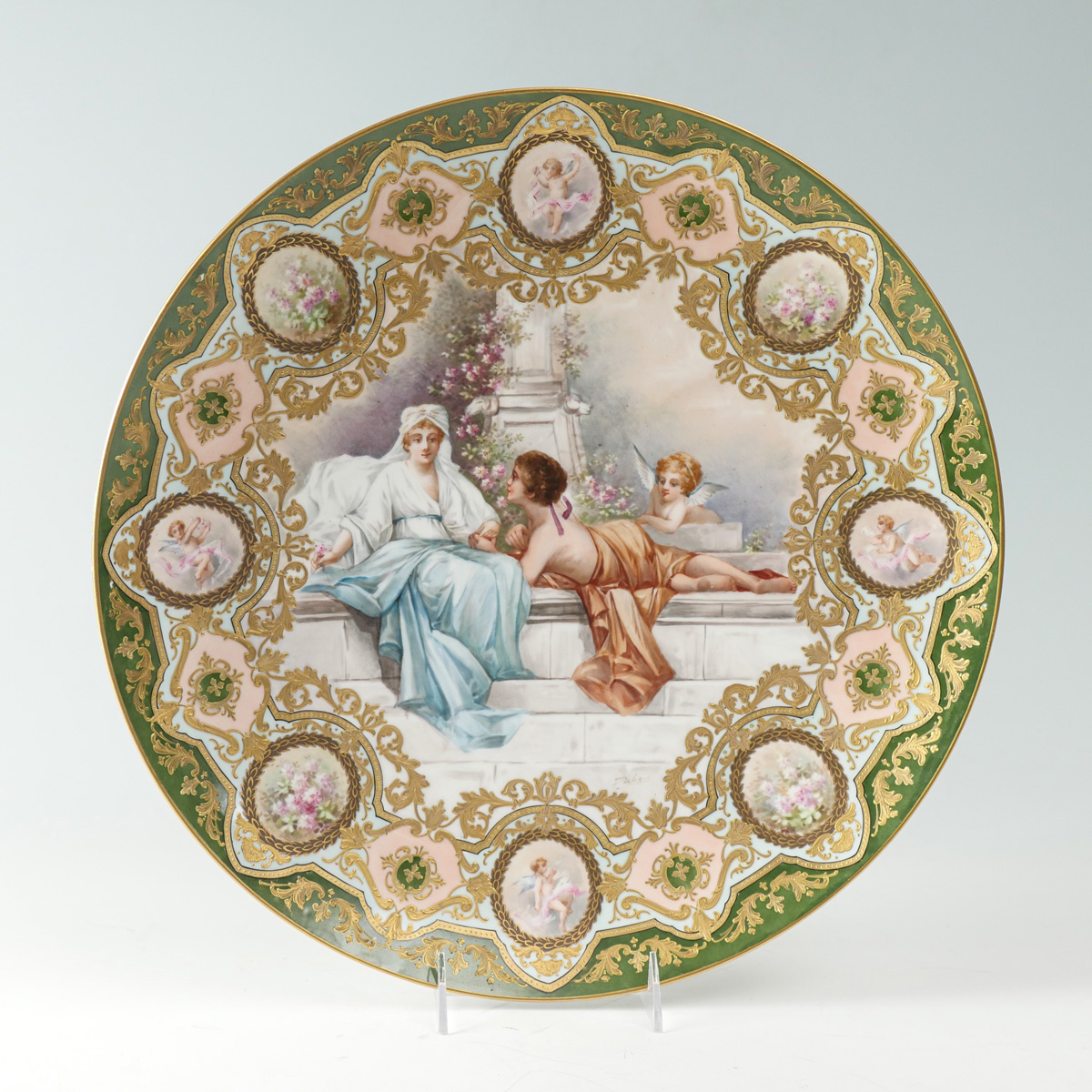 LARGE 18TH CENTURY SEVRES PAINTED