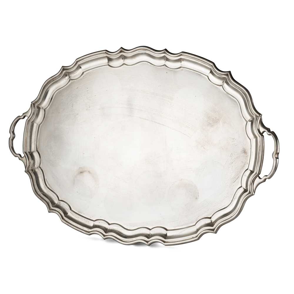 A 1920S TWIN-HANDLED TRAY Mappin & Webb,