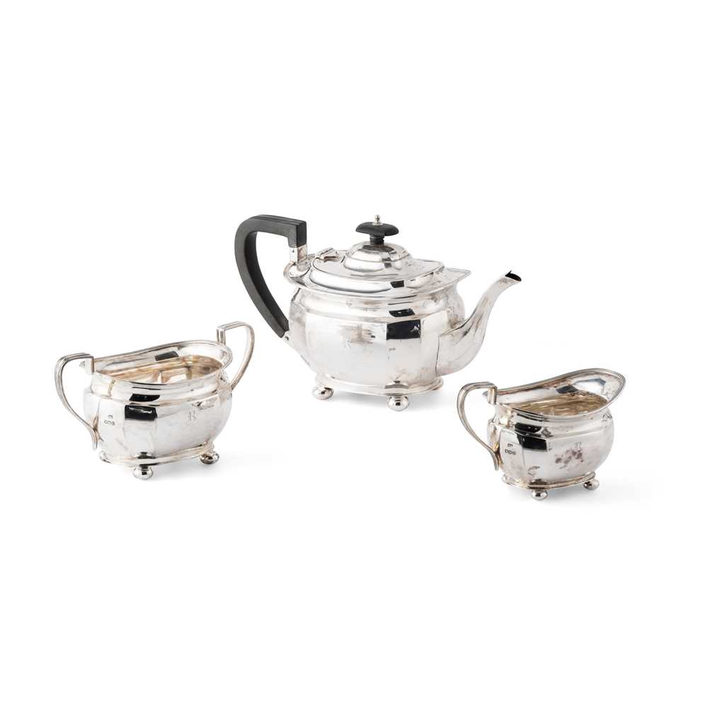 A MATCHED GEORGE V THREE-PIECE TEA-SERVICE