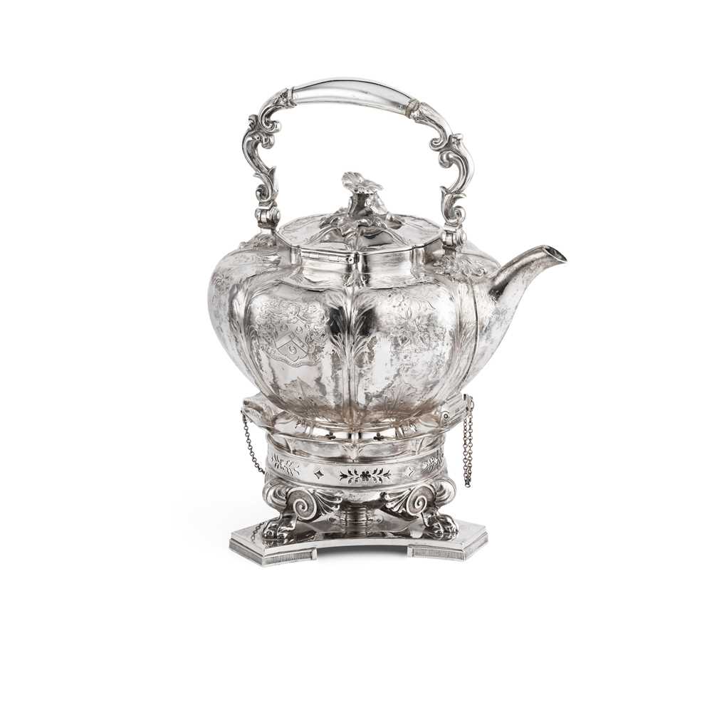 Y AN EARLY VICTORIAN SPIRIT KETTLE 36de2f