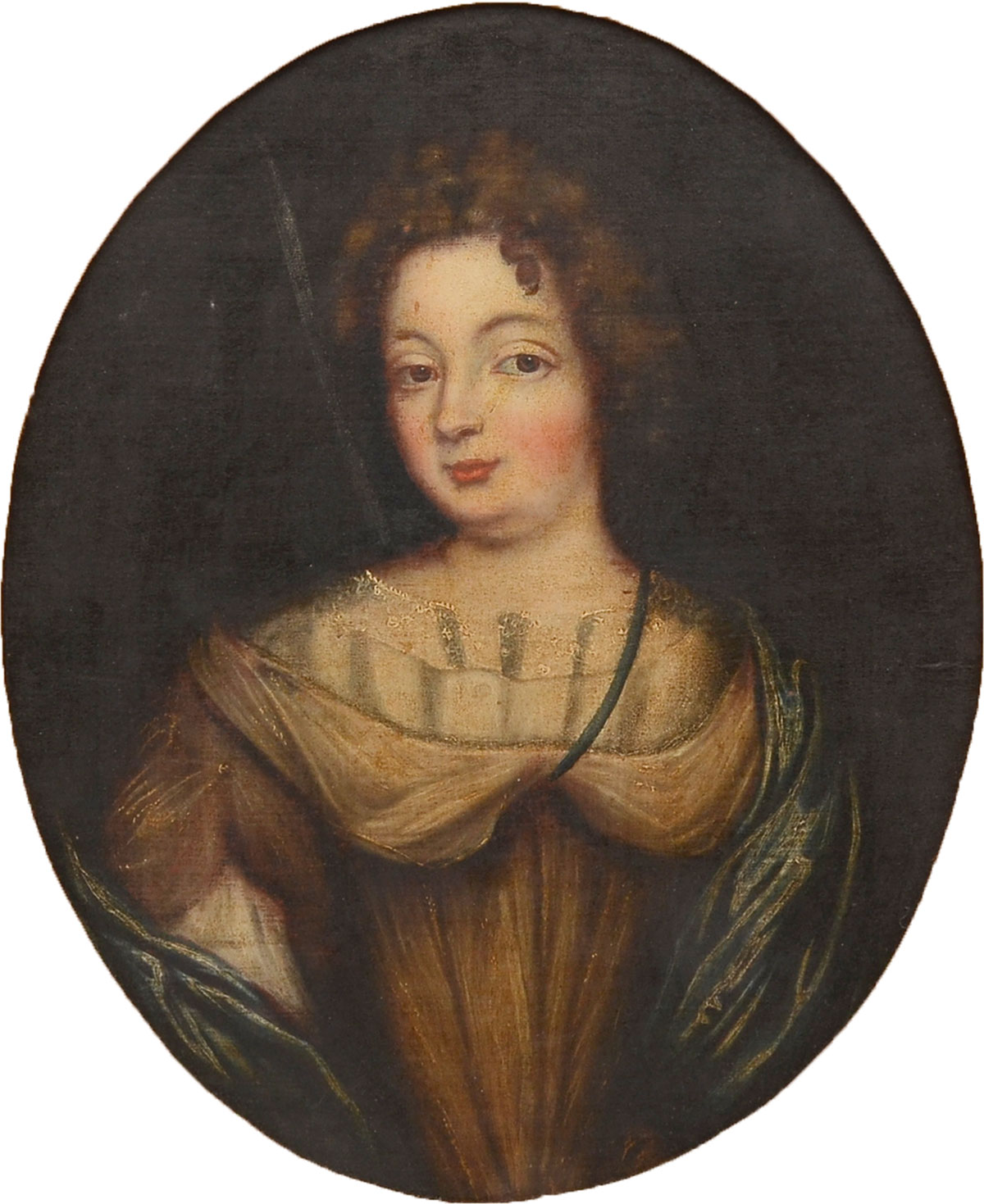 EARLY PORTRAIT PAINTING OF A YOUNG 36de73