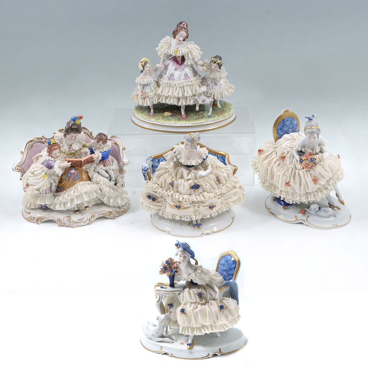 5 EXTRAORDINARY GERMAN PORCELAIN