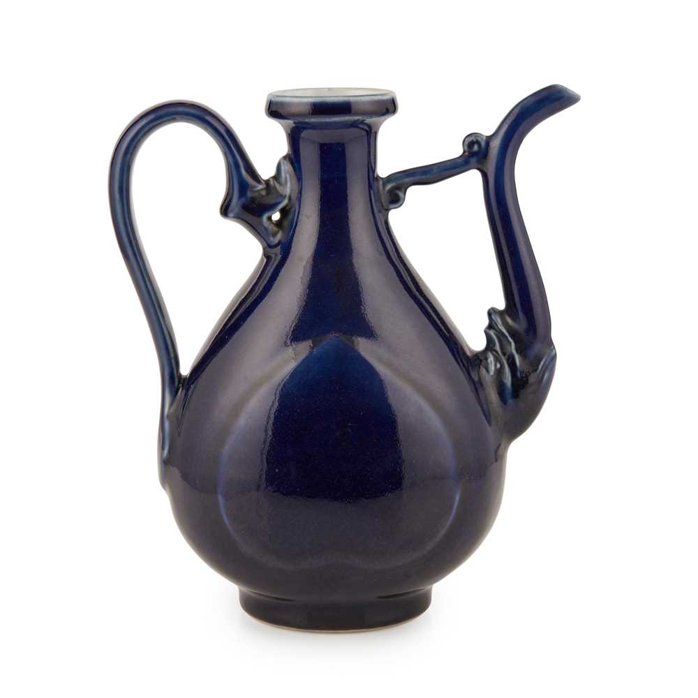 BLUE-GLAZED WINE EWER
19TH-20TH