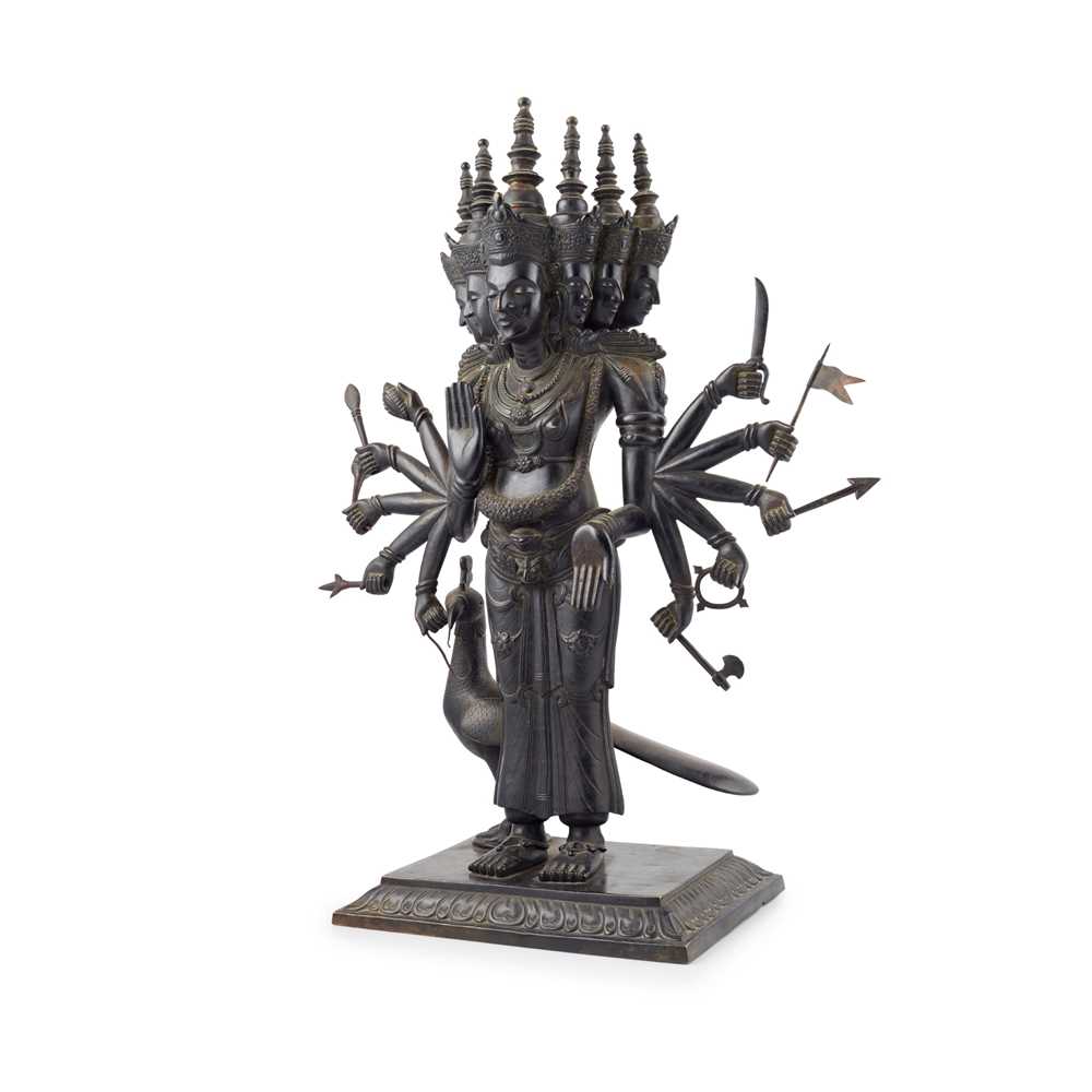 BRONZE FIGURE OF THE HINDU GOD OF WAR
SOUTHERN