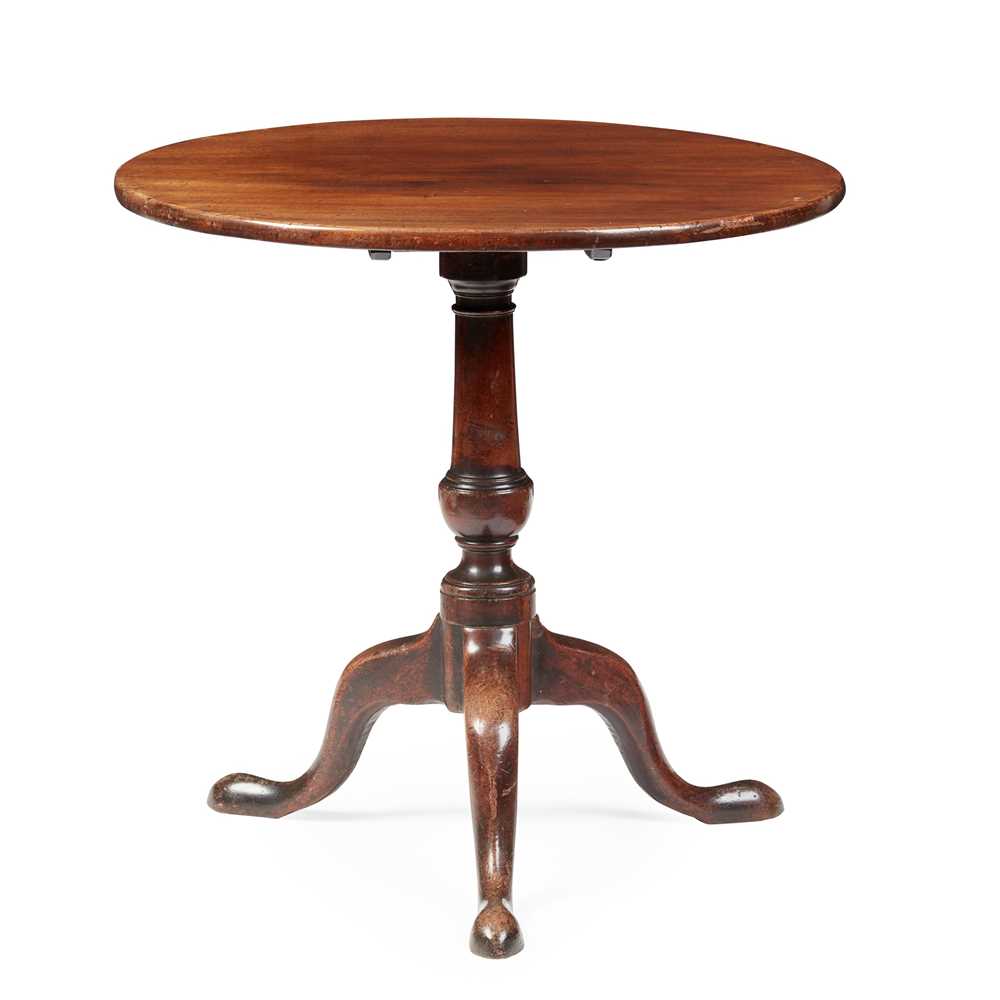 GEORGE II MAHOGANY TRIPOD TEA TABLE
MID