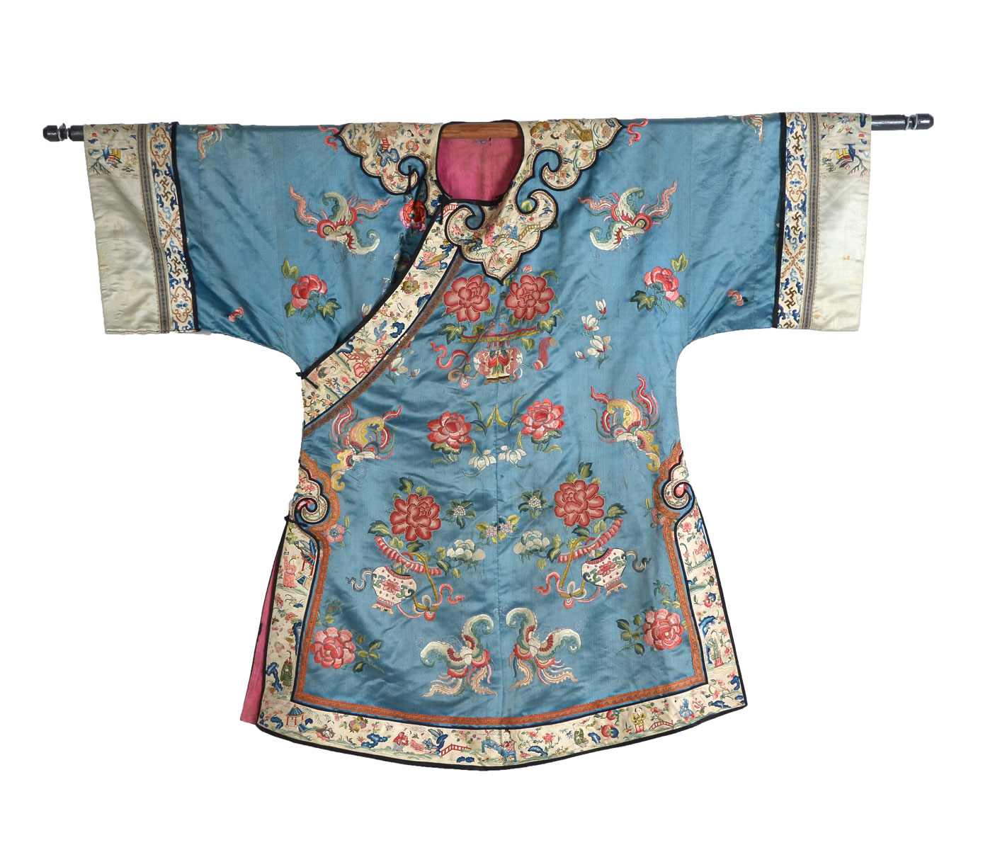 QING DYNASTY PERIOD CHINESE SILK 36e0f9
