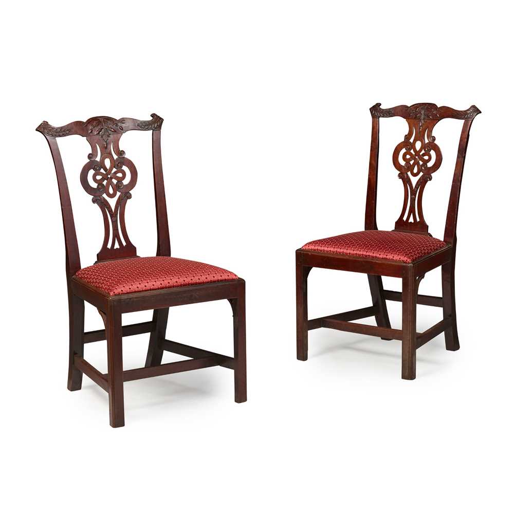 PAIR OF GEORGE III MAHOGANY SIDE 36e12a