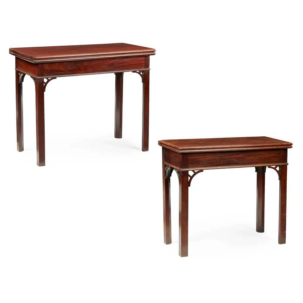 MATCHED PAIR OF GEORGE III MAHOGANY