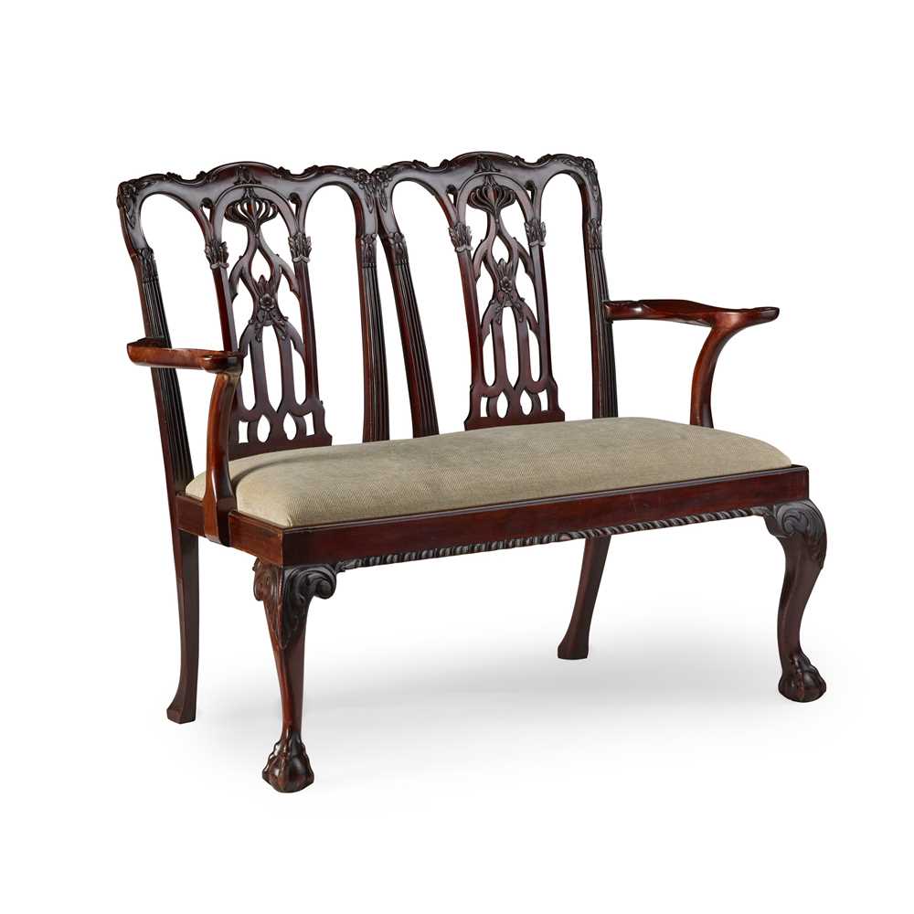 GEORGE III STYLE DOUBLE CHAIR BACK
