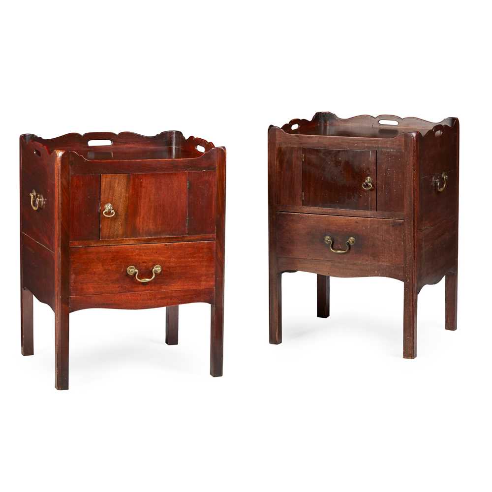 MATCHED PAIR OF GEORGE III MAHOGANY