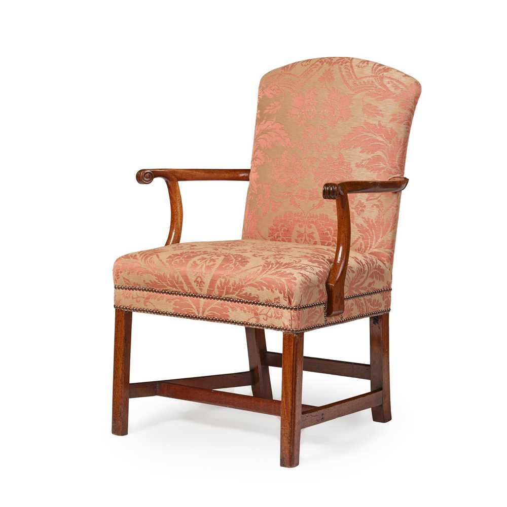 GEORGE III MAHOGANY ARMCHAIR
LATE