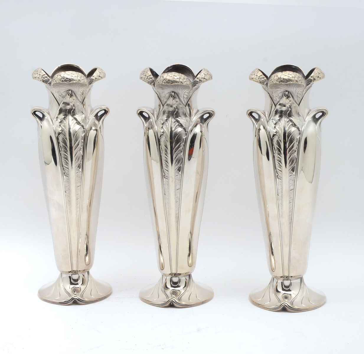 3 CHRISTOFLE ART NOUVEAU SILVERPLATE 36e170