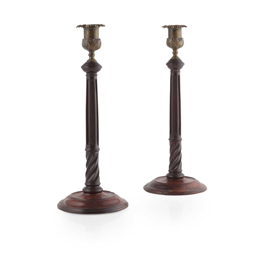 PAIR OF GEORGE III MAHOGANY AND 36e17a