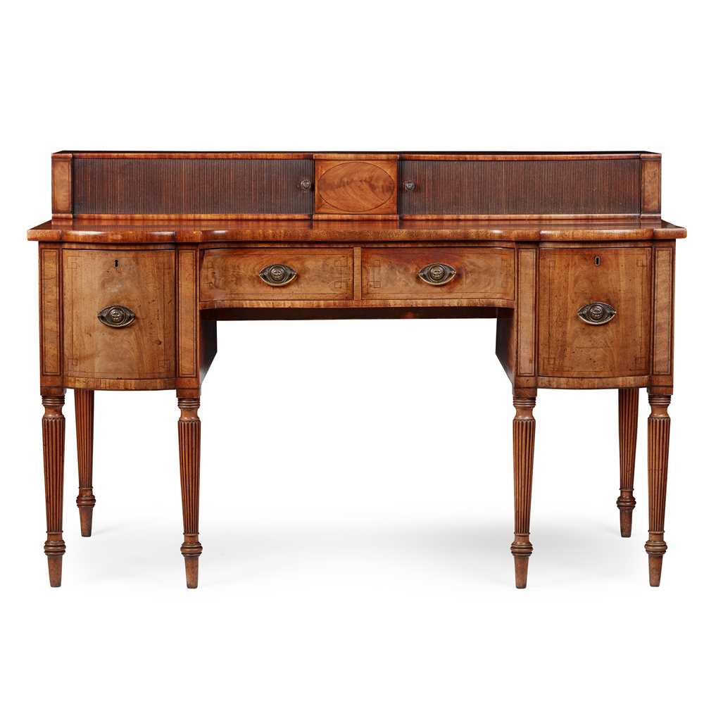 REGENCY MAHOGANY STAGEBACK SIDEBOARD EARLY 36e1a6