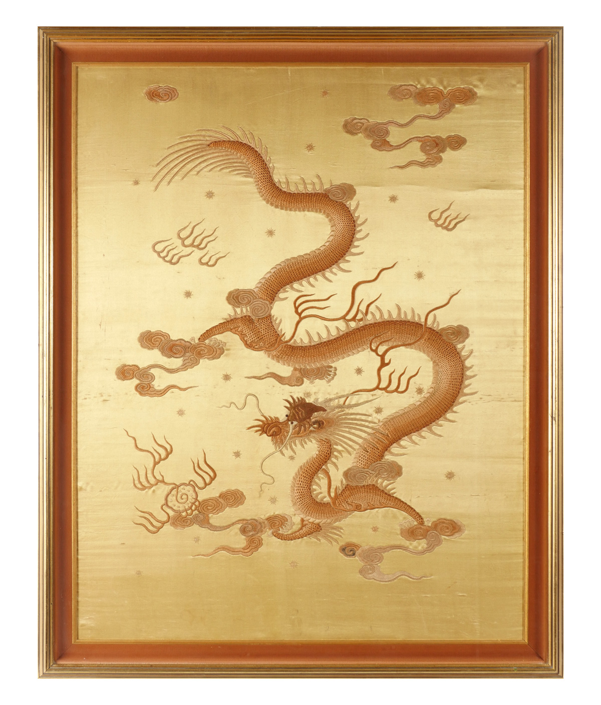 FRAMED QING DYNASTY IMPERIAL DRAGON 36e1be