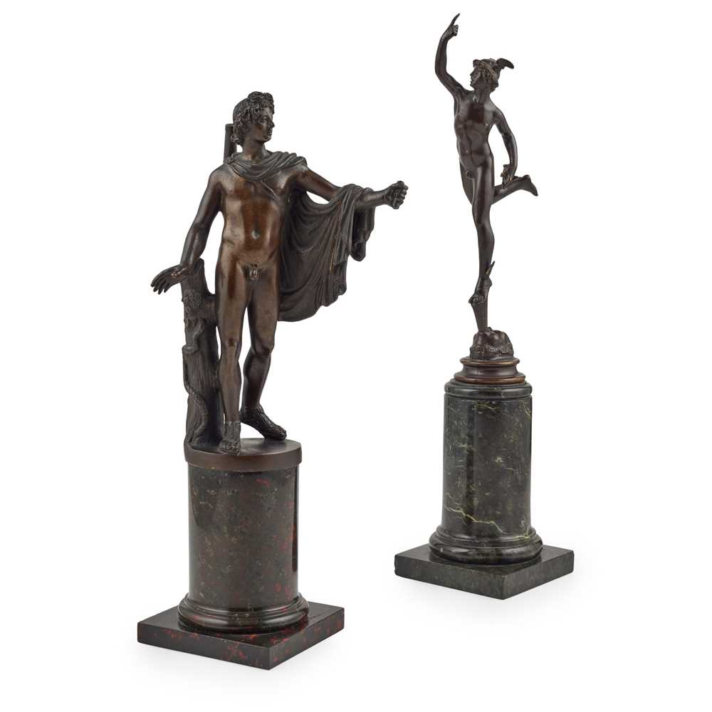 TWO ITALIAN BRONZE GRAND TOUR FIGURES
EARLY