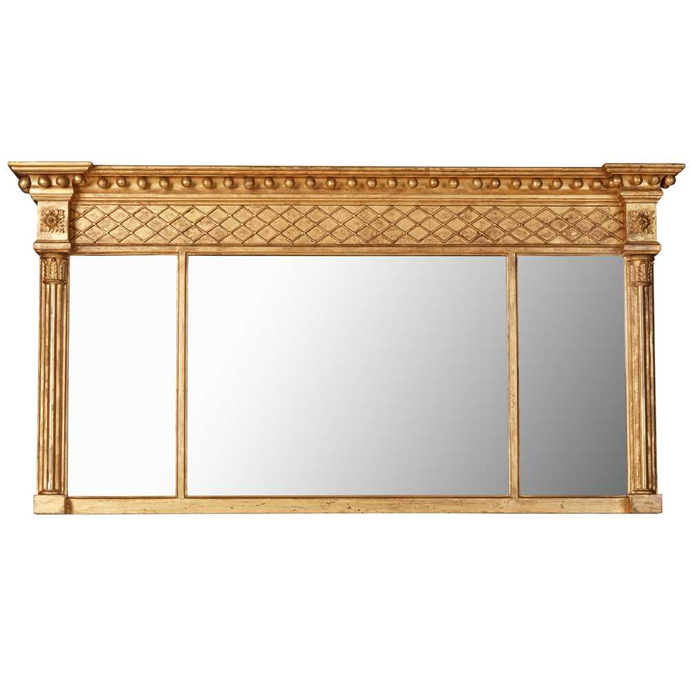 REGENCY GILTWOOD TRIPTYCH OVERMANTEL 36e1cc