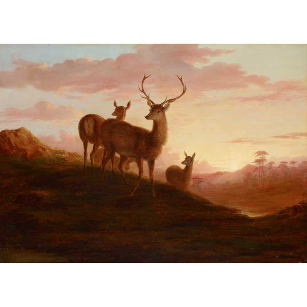 JAMES GILES R S A SCOTTISH 1801 1870 DEER 36e202