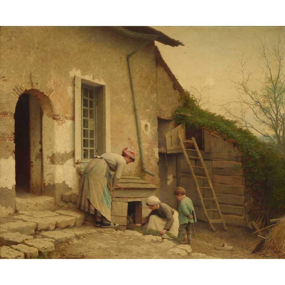 CHARLES MOREAU FRENCH 1830 1891 FEEDING 36e213