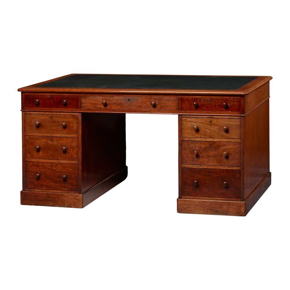 VICTORIAN MAHOGANY PARTNER S DESK LATE 36e272