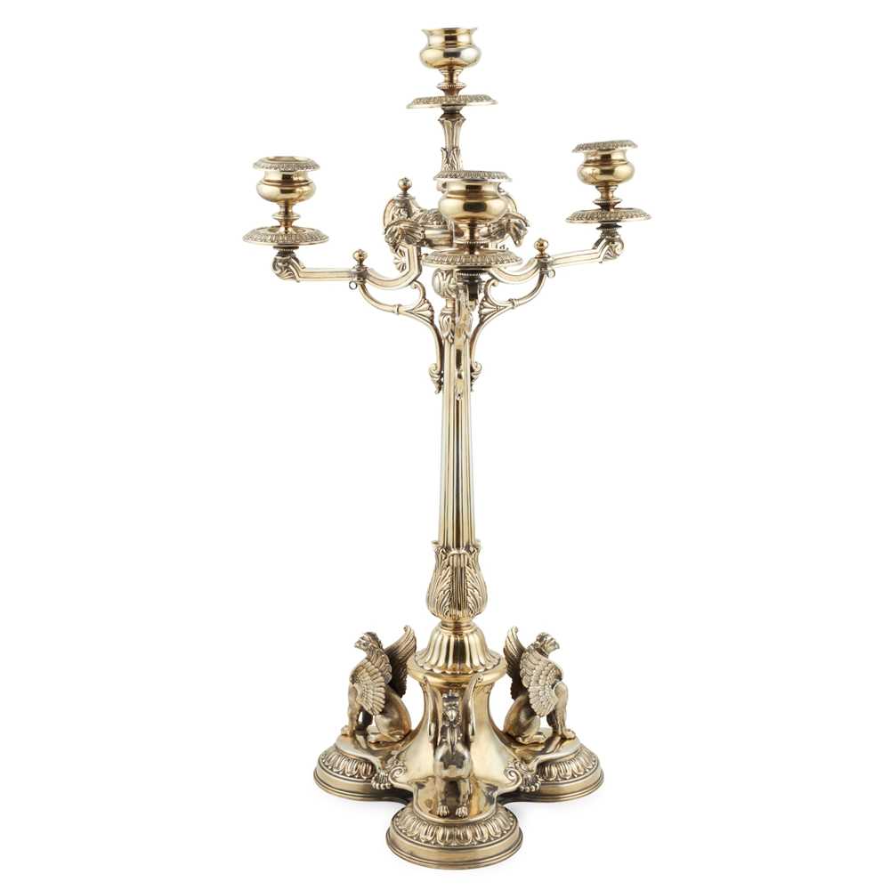 VICTORIAN SILVER PLATED CANDELABRA  36e2a4