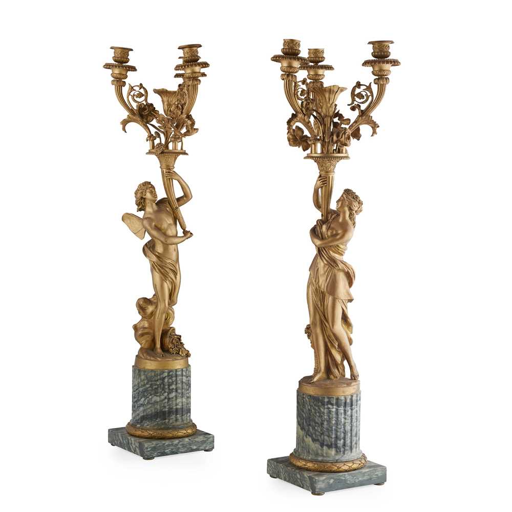 PAIR OF FRENCH GILT BRONZE AND 36e2a1