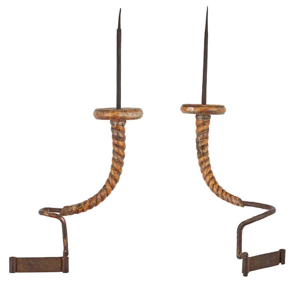 PAIR OF VENETIAN PRICKET WALL SCONCES
19TH