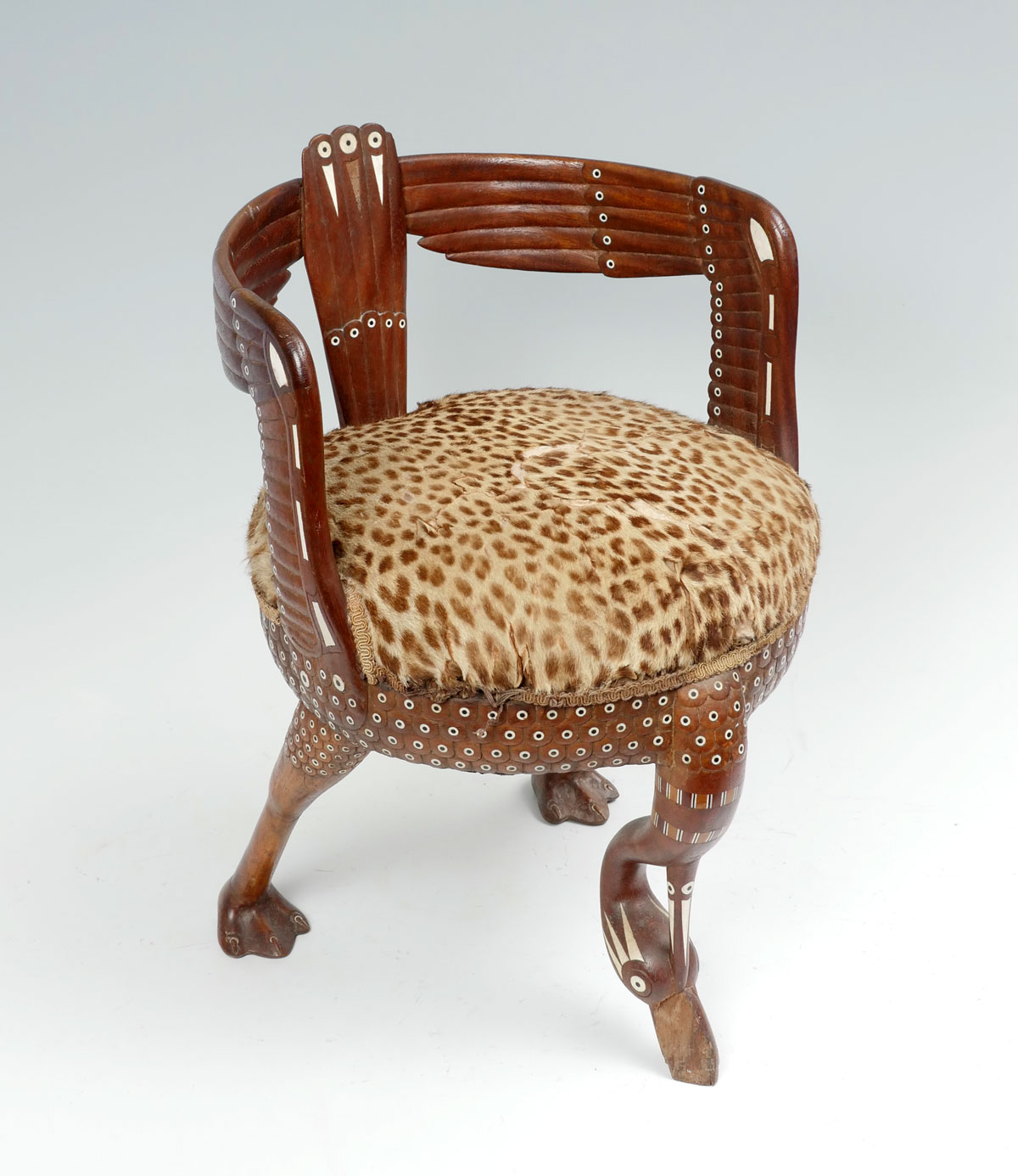 EGYPTOMANIA INLAID IBIS CHAIR: