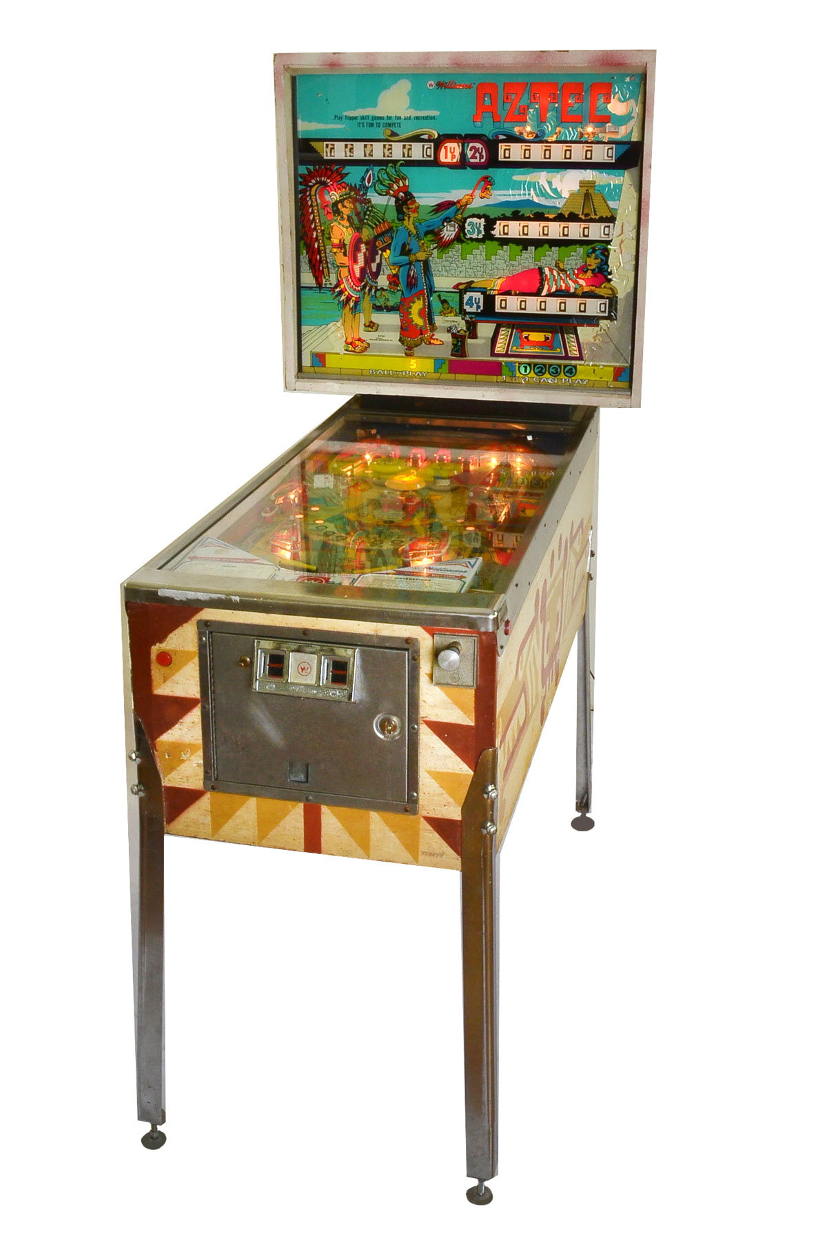 VINTAGE WILLIAMS AZTEC PINBALL 36e380