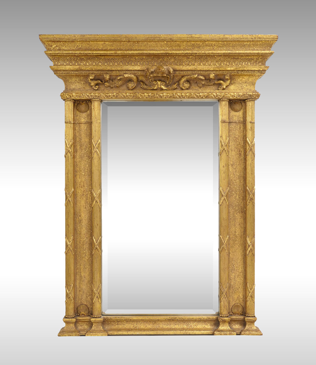 LARGE GOLD MIRROR: Large mirror with