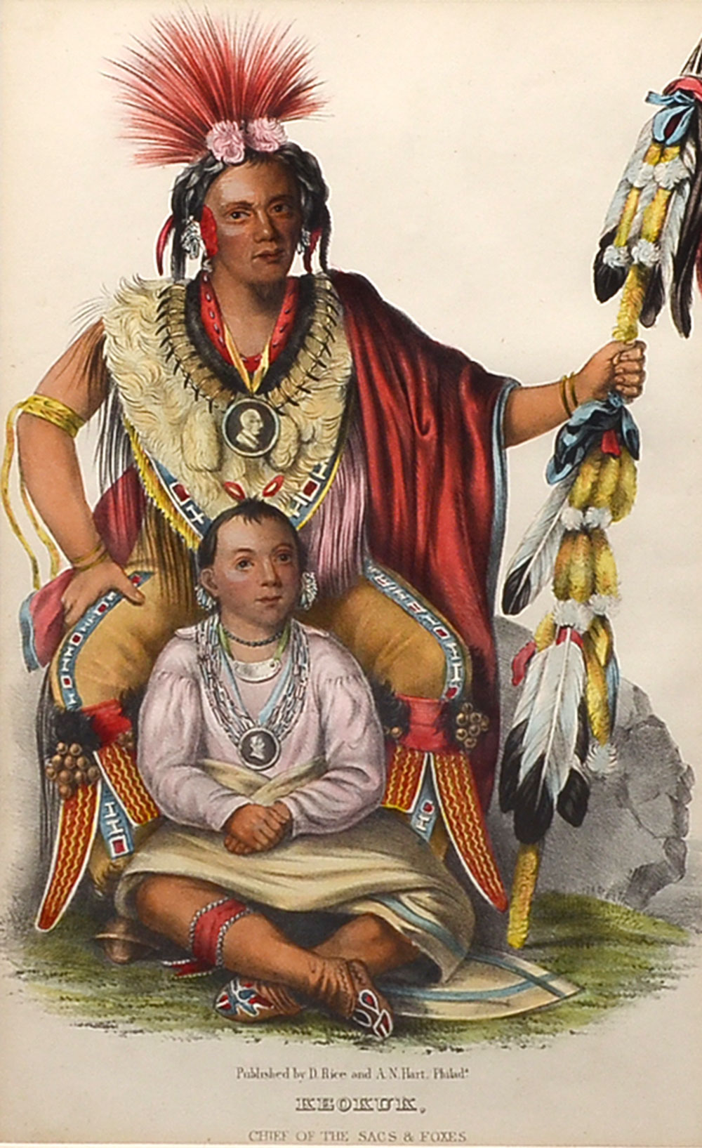 MCKENNEY AND HALL INDIAN LITHOGRAPH: