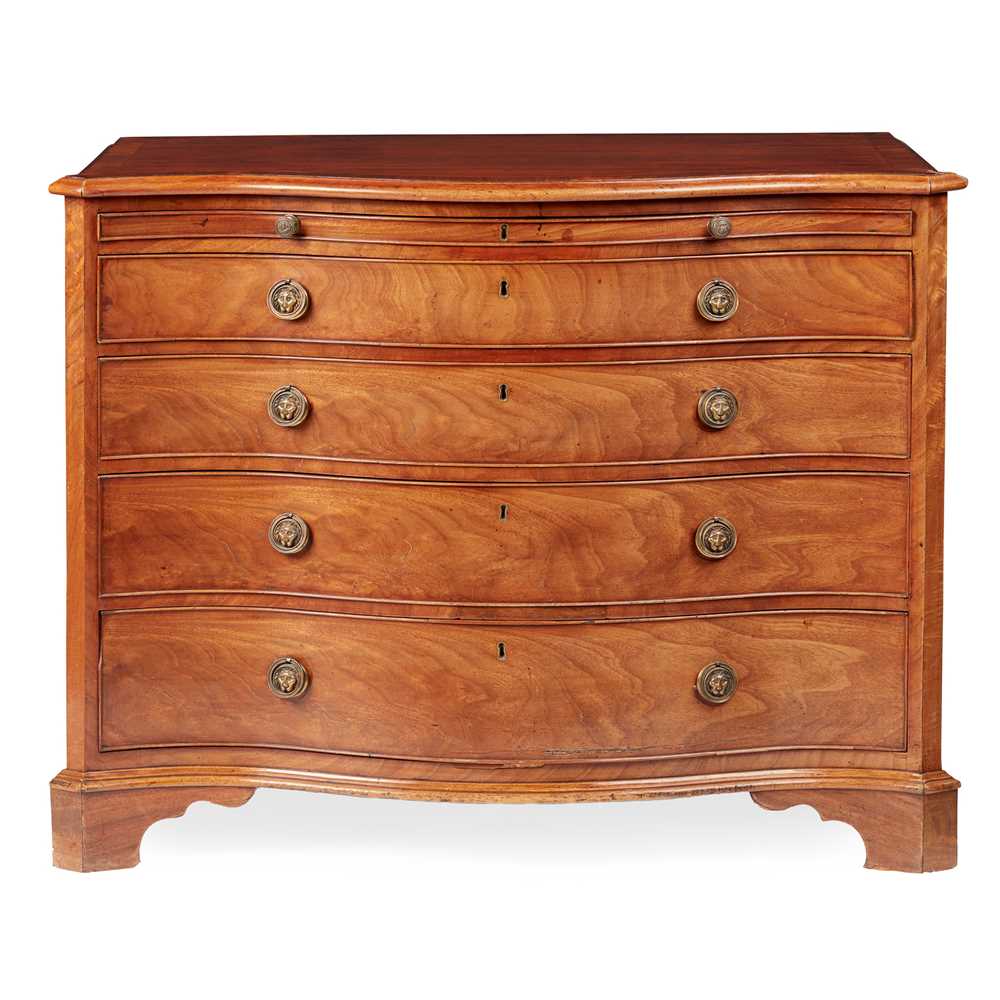 GEORGE III MAHOGANY SERPENTINE 36e44c