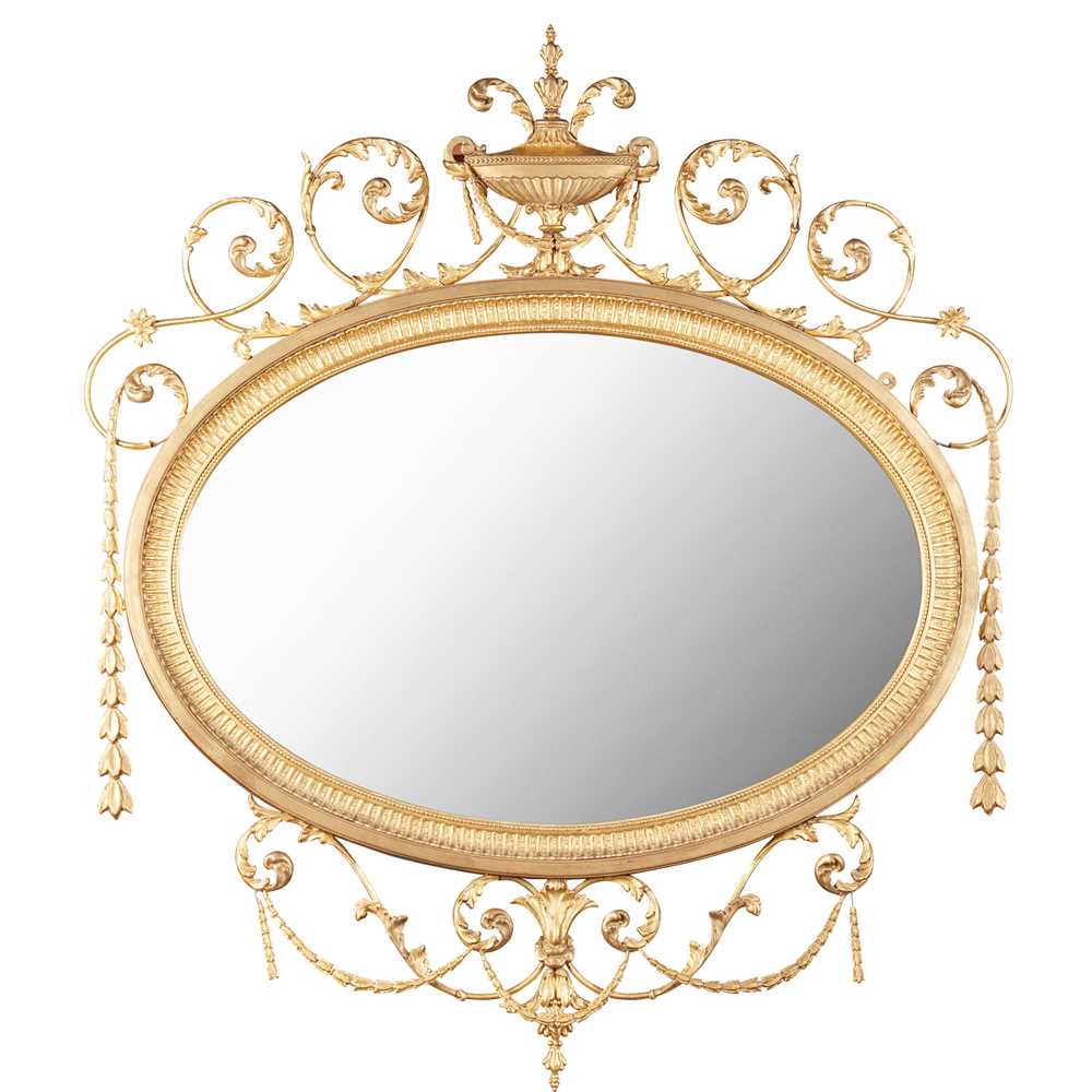 GEORGIAN STYLE GILTWOOD MIRROR 19TH 36e444