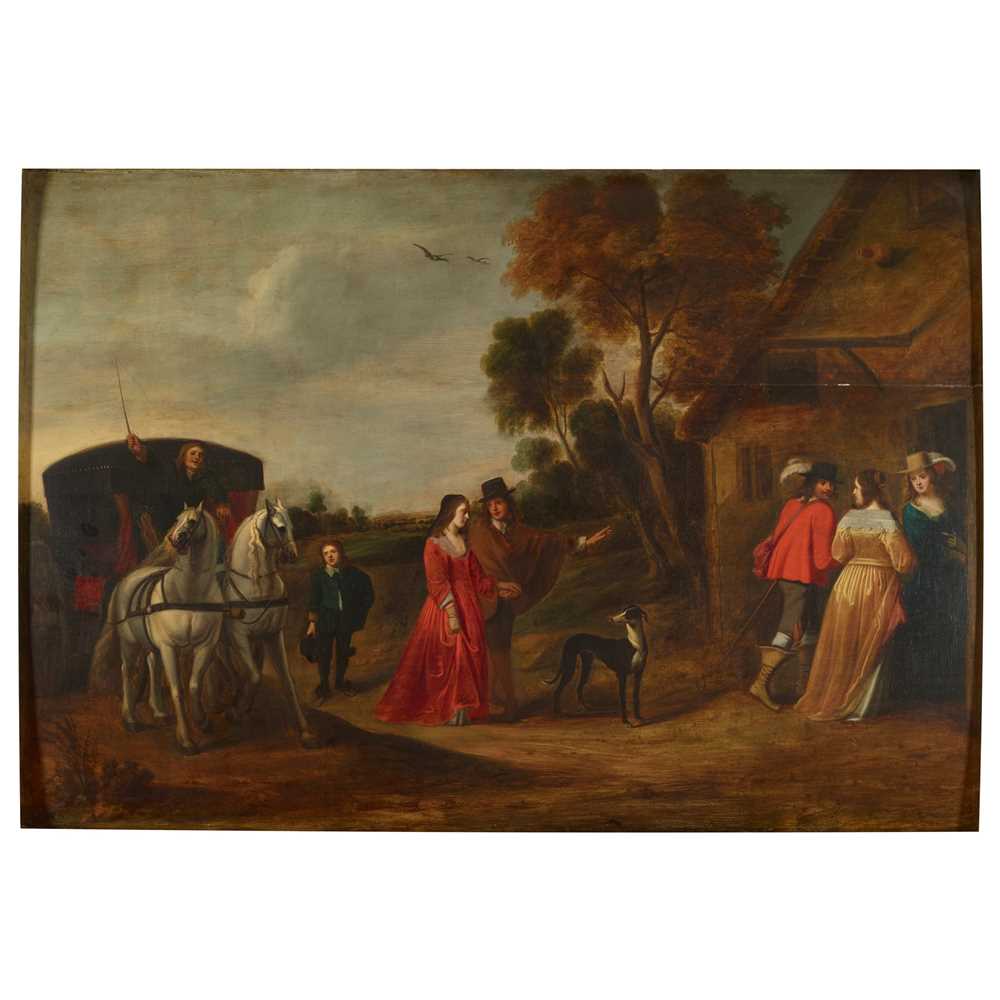 17TH CENTURY DUTCH SCHOOL A COACHING 36e45c