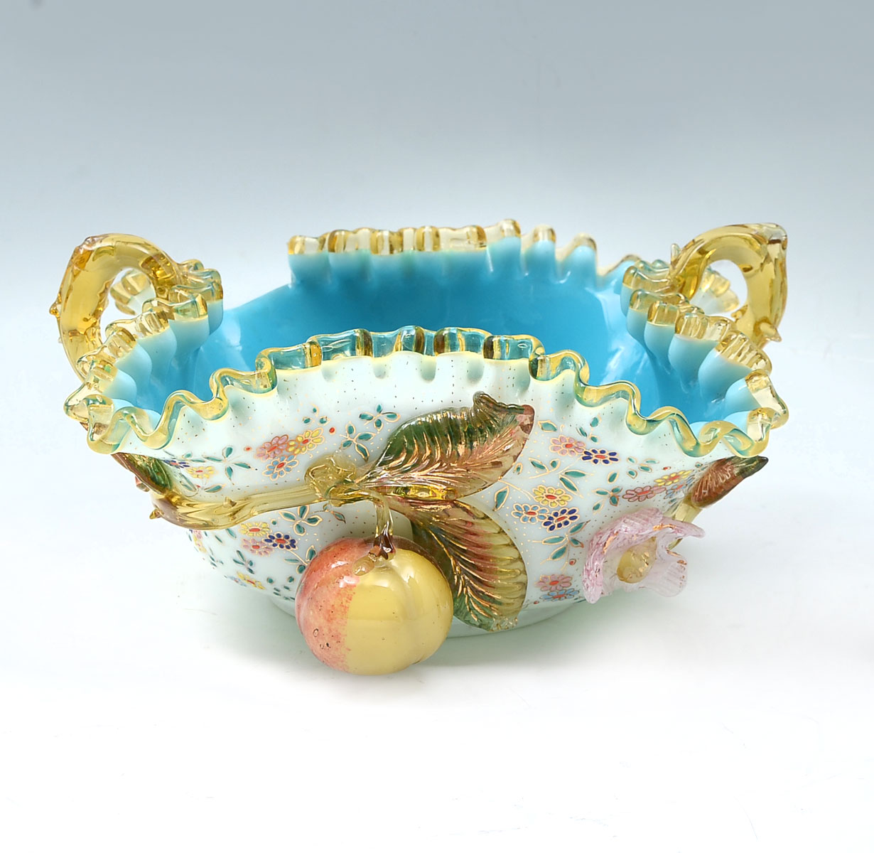 INCREDIBLE ART GLASS BOWL ATTRIB  36e461