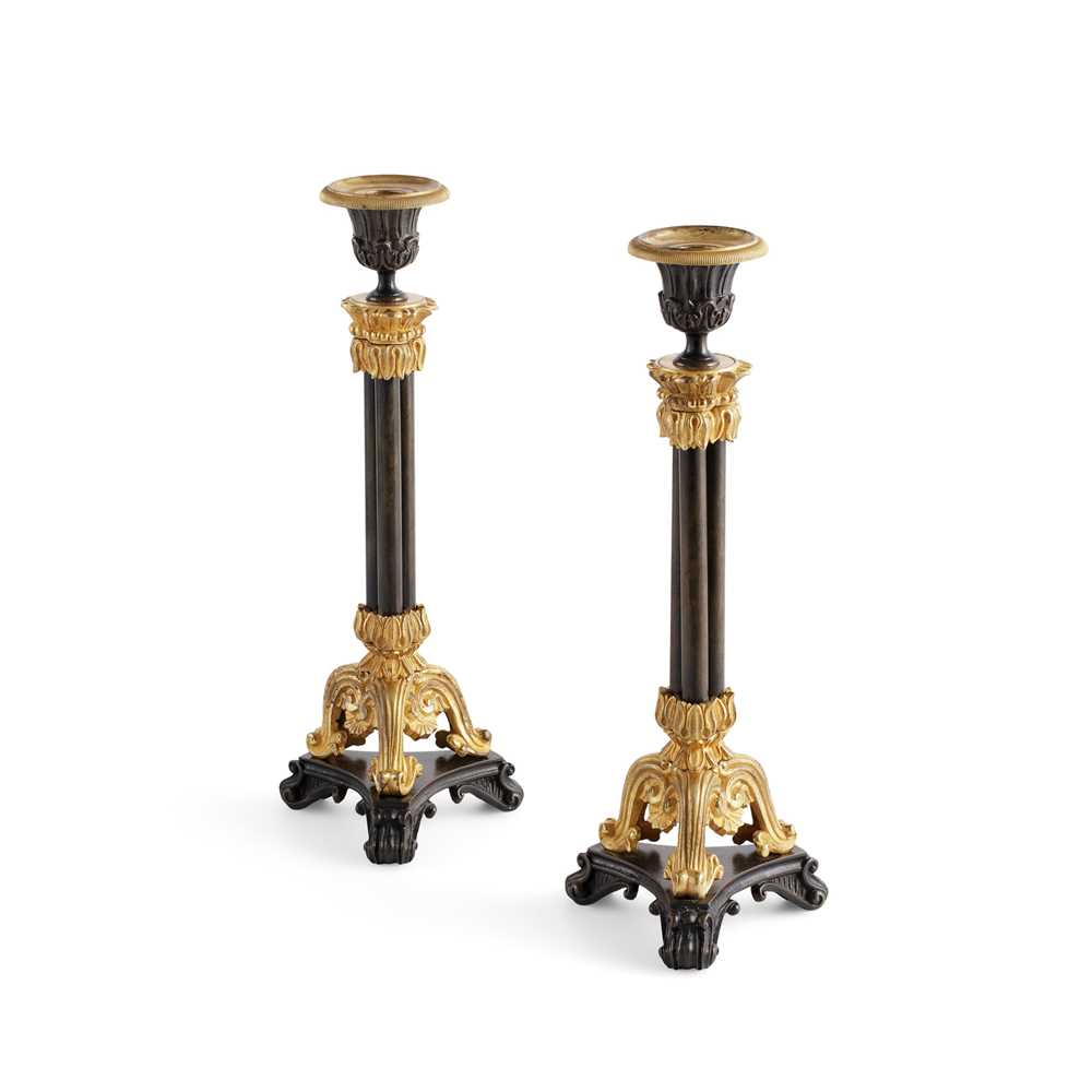 PAIR OF REGENCY PATINATED AND GILT 36e499